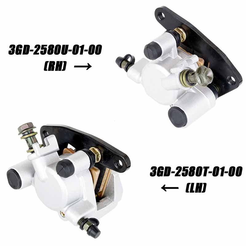 Kaliper Rem ATV UTV Untuk Yamaha Banshee 1990-2001 Bruin250 2005-2006 BearTracker 2011-2014 Bigbear250 2007-2011 Blaster 2003-2007 Grizzly350 2007-2016 3GD-2580T{ {7}}（LH）3GD-2580U-01-00（RH）