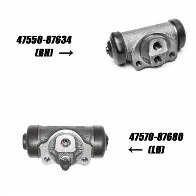 Silinder Roda Rem Untuk Daihatsu Fourtrak(F7,F8) 1984-1993 TAFT 1976-1985 ROCKY Hard Top/Soft Top 1987-1993 WILDCAT 1985-1987 47570-87680 47550-87634
